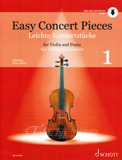 Easy Concert Pieces for Violin and Piano 1 + Audio Online